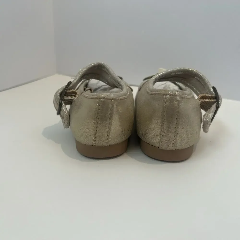 Joyfolie Toddler Shoes Size 6T Lola Mary Jane Golden, Church, Wedding